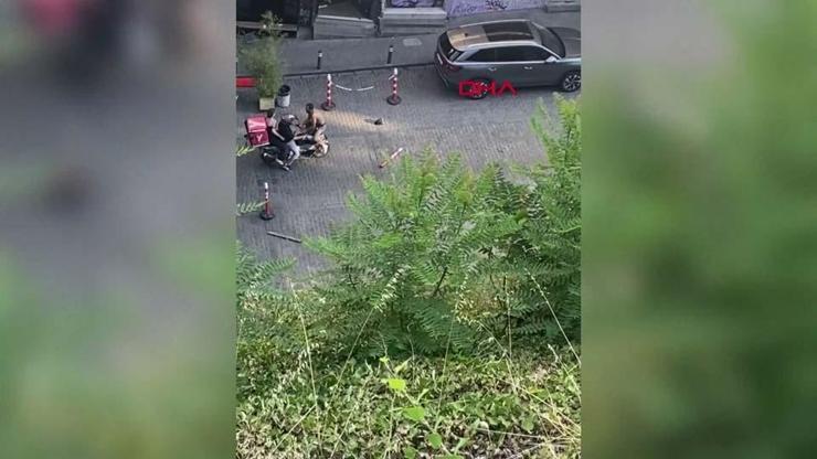 Yarı çıplak olaya tam dayak müdahale Beyoğlunda film gibi olay