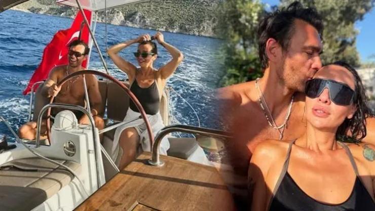 Birce Akalay ile Hakan Kurtaş’tan Romantik Tatil Pozları