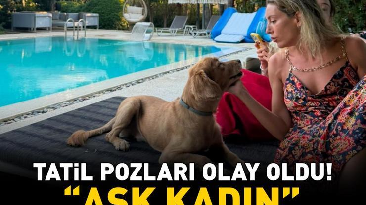 Kenan İmirzalıoğlunun güzeller güzeli eşi Sinem Kobalın tatil pozları olay oldu: Aşk kadın