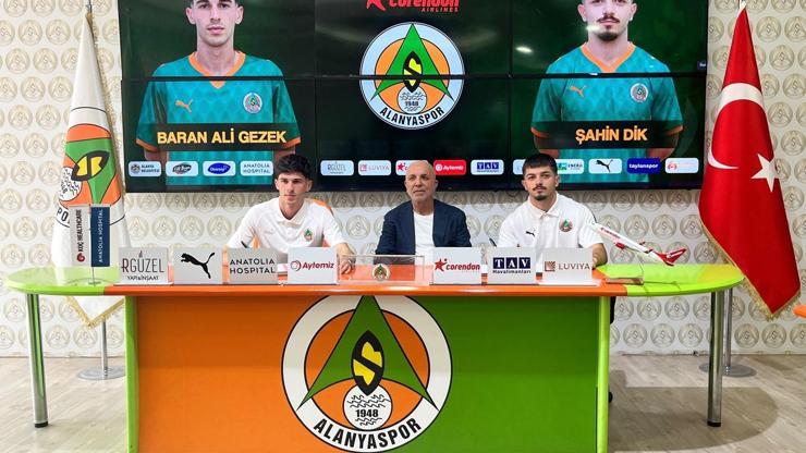 Alanyaspor, Baran Ali Gezek ve Şahin Diki transfer etti