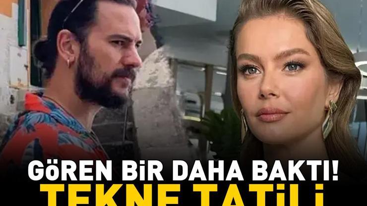 Camdaki Kızın Nalanıydı Burcu Biricik ailesiyle tekne tatilinde