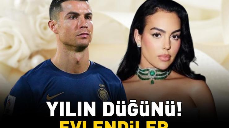 Cristiano Ronaldo ile Georgina Rodriguez evlendi 10 yıllık birliktelikte mutlu son