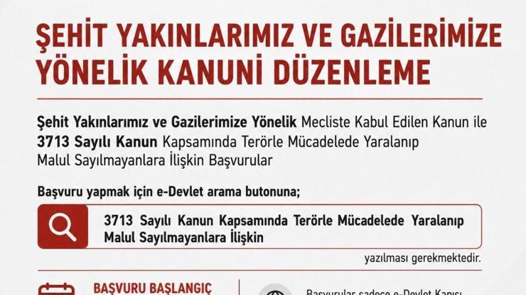 Bakan Göktaş: Terörle mücadelede malul sayılmayan vatandaşların başvuruları 1 Eylül’de başlıyor