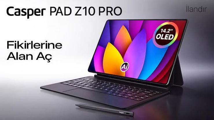 Casper PAD Z10 Pro, tablet ile laptop arasındaki sınırları yeniden tanımlıyor