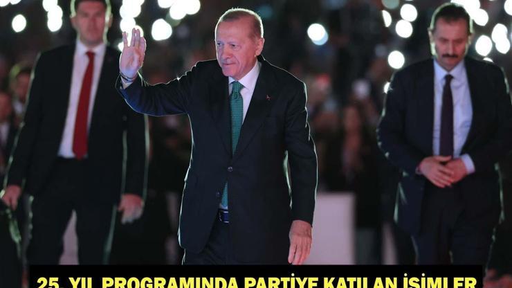 AK PARTİ’YE KATILAN MİLLETVEKİLLERİ VE BELEDİYE BAŞKANLARI KİMLER 25. Yıl Programında Partiye Katılan İsimler…