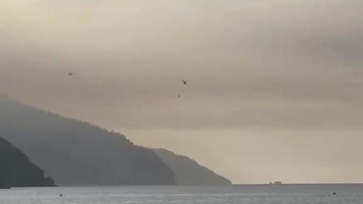 Muğla'da orman yangını ikinci gününde Muğla'da orman yangını ikinci gününde