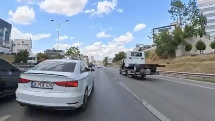 Maltepe’de trafikte makas atarak ilerleyen sürücüye 115 bin lira ceza