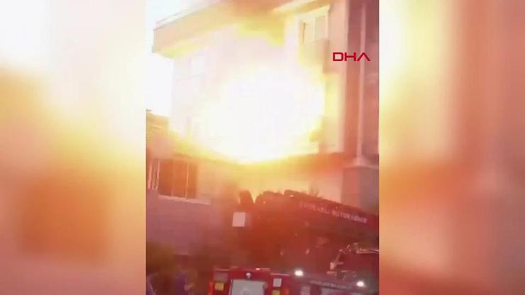 Kocaelideki doğal gaz patlaması kamerada