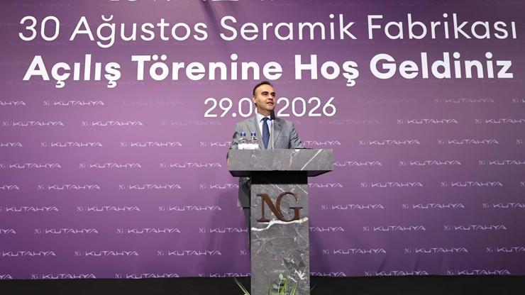 8 milyar liralık seramik fabrikası üretime başladı 8 milyar liralık seramik fabrikası üretime başladı