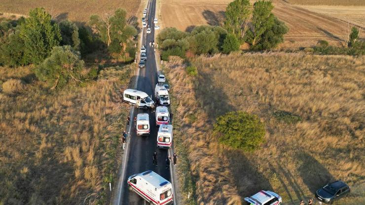 Edirnede zincirleme kaza: 6 yaralı