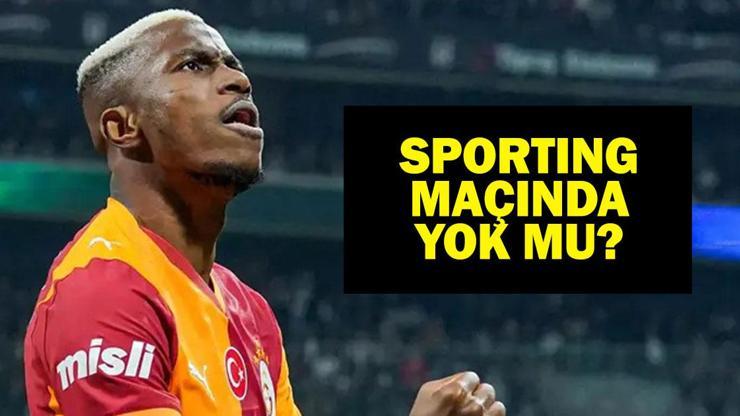 OSIMHEN SPORTING MAÇINDA OYNAYACAK MI Victor Osimhen Şampiyonlar Ligi Sporting Lizbon Maçında Yok Mu, Neden Yok, Sakat Mı Galatasarayda Büyük Şok