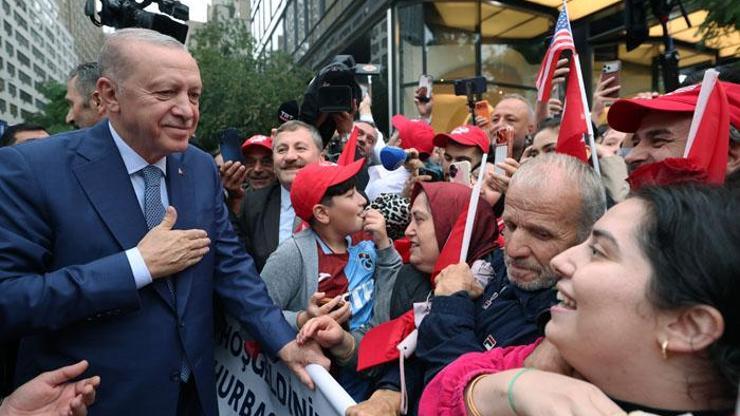 SON DAKİKA... Cumhurbaşkanı Erdoğan ABDde: 16. kez BM kürsüsünden seslenecek Türkevine sevgi gösterisi