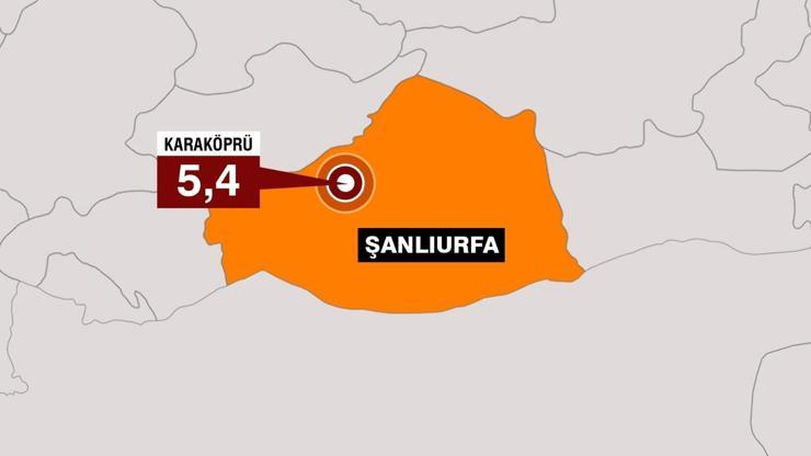 SON DAKİKA Şanlıurfada 5,4 büyüklüğünde deprem Vali Şıldak: Can kaybı ve yıkım yok