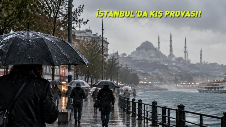 İSTANBULDA KIŞ PROVASI Uzman isim uyardı: Montları çıkarın Sağanak ve soğuk hava alarmı