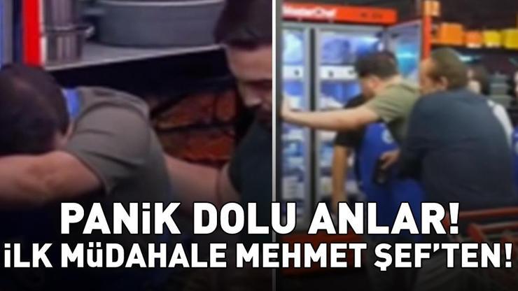 PANİK DOLU ANLAR MasterChefte Mehmet Yalçınkayadan Emreye Heimlich manevrası