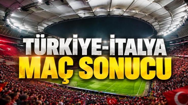 TÜRKİYE - İTALYA MAÇI KAÇ KAÇ BİTTİ Türkiye - İtalya maç sonucu | Mağlubiyet sonrası moraller bozuldu