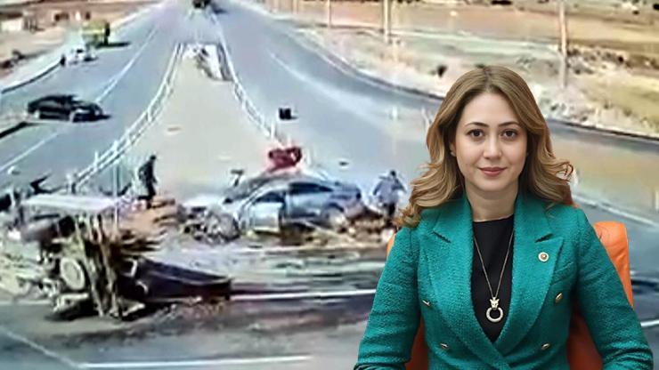 1 kişi hayatını kaybetmişti MHPli vekilin yaralandığı kaza kamerada