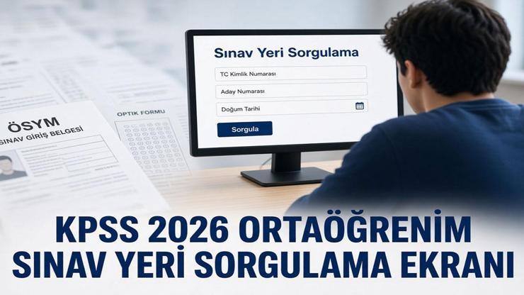 KPSS 2026 ORTAÖĞRENİM SINAV YERİ SORGULAMA EKRANI: ÖSYM KPSS Ortaöğretim Sınav Yerleri Açıklandı mı KPSS 2026 Lise Sınavı Ne Zaman Yapılacak 2026 KPSS Lise Sınav Giriş Belgesi Nereden Alınır