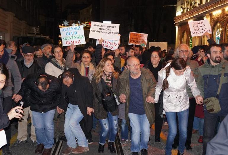 İstanbuldan Cerattepeye tulumlu, horonlu destek eylemi