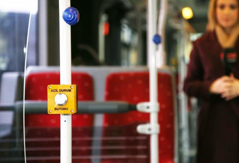 Panik butonlu metrobüsler yollarda