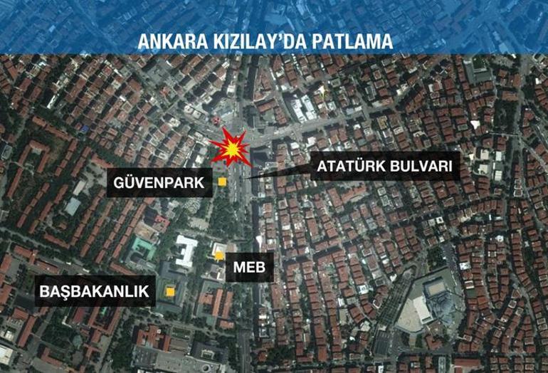 Ankara Kızılayda terör saldırısı