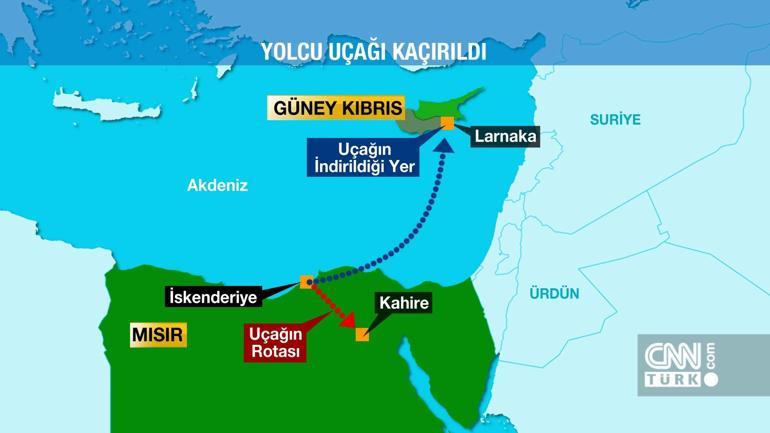 Mısır yolcu uçağı kaçırıldı