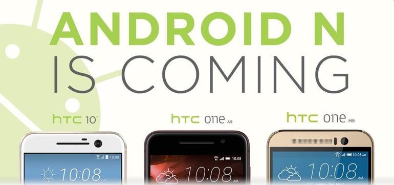 Android N güncellemesi alacak HTC Modelleri