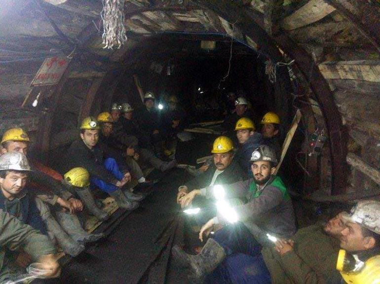 Madenciler 1 haftadır madenden çıkmıyor