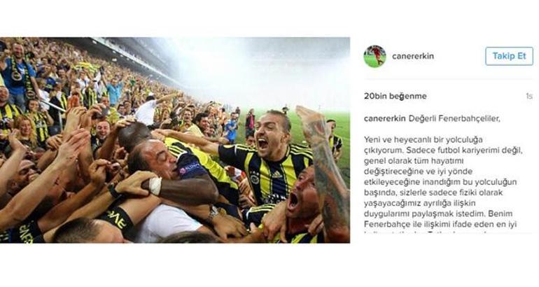 Caner Erkinden Fenerbahçe taraftarına mesaj