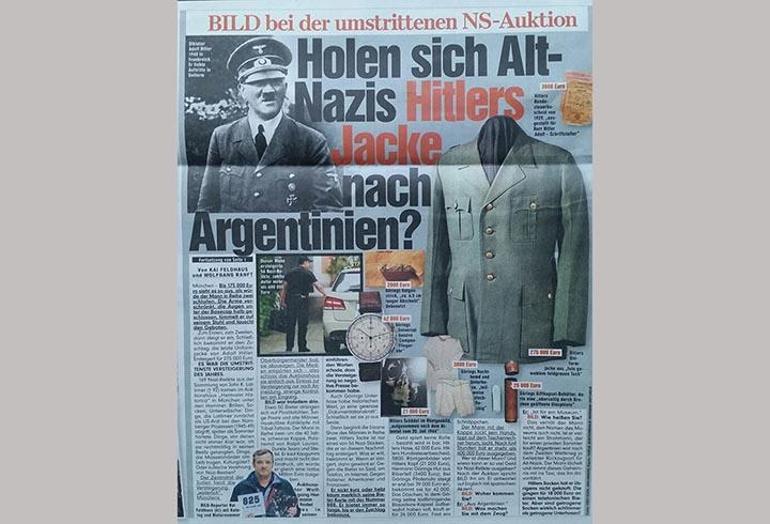 Hitlerin ceketi 275 bin, Göringin çamaşırı 3 bin Euroya satıldı