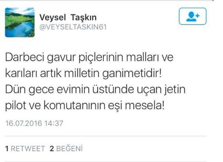 Trabzonsporlu Veysel Taşkından skandal paylaşım