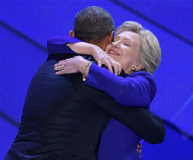 Başkan Obamadan Clintona destek
