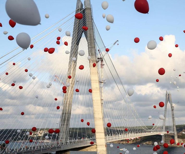 Yavuz Sultan Selim Köprüsüne dev açılış. 31 Ağustosa kadar ücretsiz