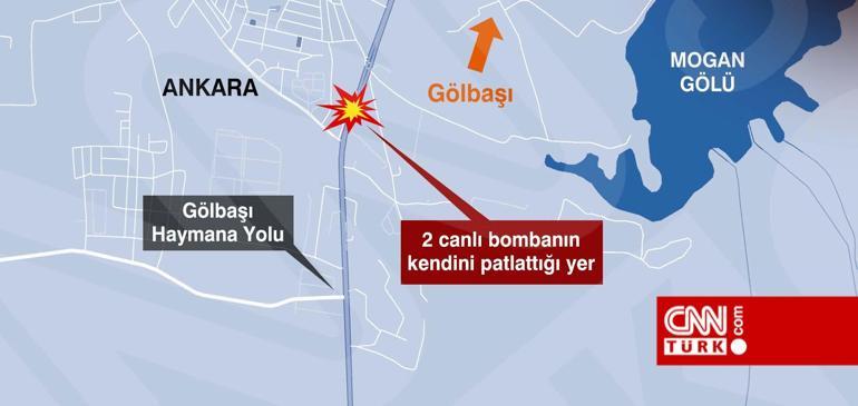 Ankarada iki canlı bomba operasyonda kendini patlattı