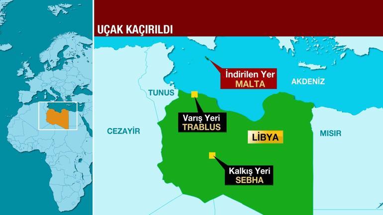 118 kişilik yolcu uçağı kaçırıldı