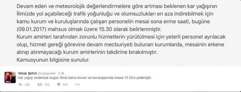 Son dakika: İstanbul Valisi Vasip Şahinden mesai saatleri üzerine açıklama