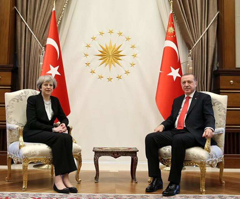 İngiltere Başbakanı Theresa May Ankaraya geldi