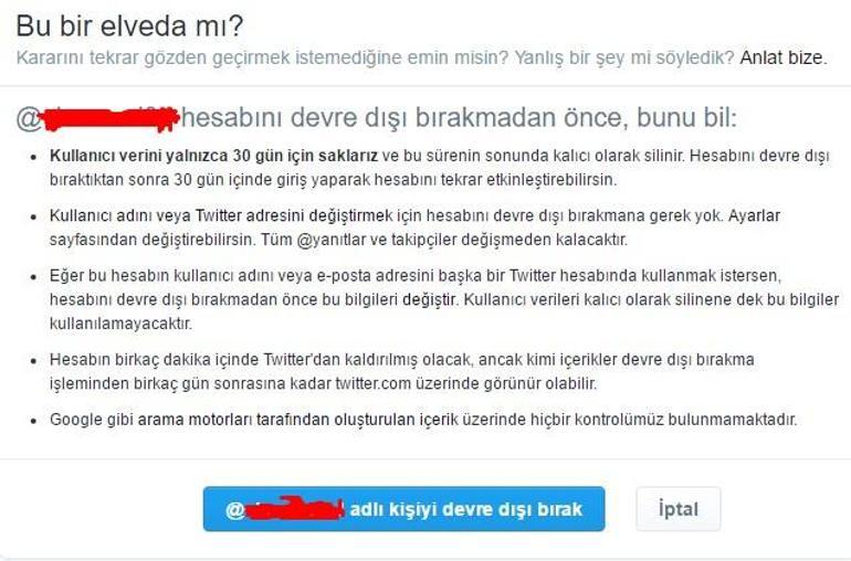 Twitter hesap silme (Masaüstü ve mobil anlatım)