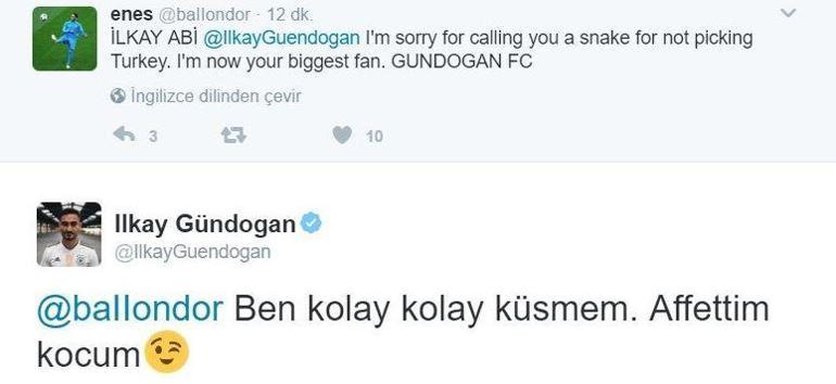 İlkay Gündoğan: Affettim koçum