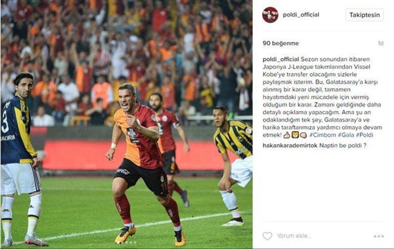 Lukas Podolskiden veda mesajı