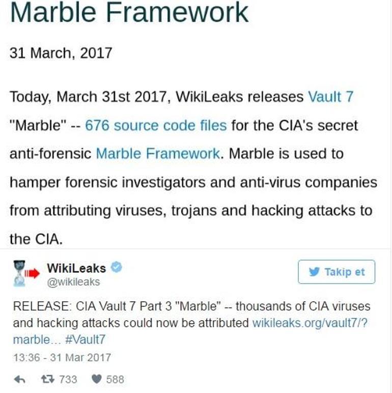 Son dakika: WikiLeaks CIA belgelerinin üçüncü kısmını yayınladı