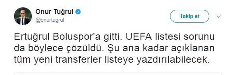 Fenerbahçeli Ertuğrul Boluspora transfer oldu