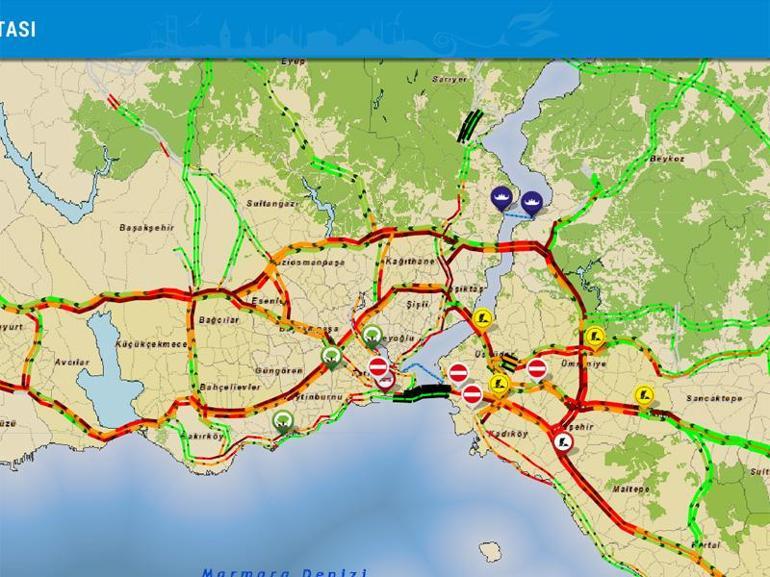 İstanbul’da beklenen şiddetli yağmur dolu ile birlikte geldi