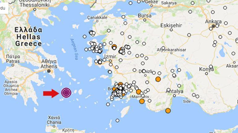 Son dakika... Ege Denizinde 4.7lik deprem