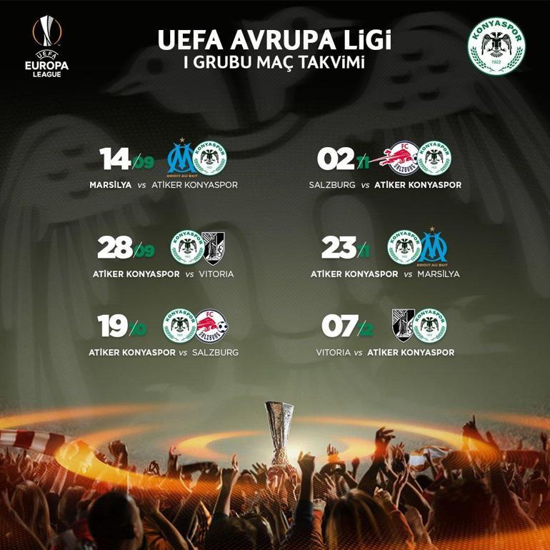Son dakika Konyasporun UEFA Avrupa Ligi fikstürü açıklandı