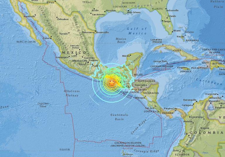 Son dakika...Meksika açıklarında büyük deprem