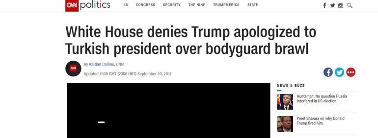 Beyaz Saraydan özür açıklaması