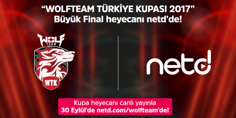 “Wolfteam Türkiye Kupası 2017” Büyük Final heyecanı NetD.com’da