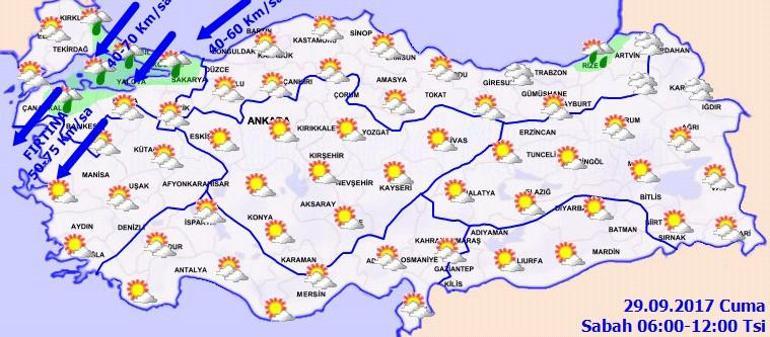 İstanbul hava durumu: Meteorolojiden kuvvetli rüzgar uyarısı (29 Eylül)