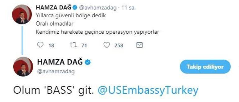 AK Partili isimden ABD Büyükelçisine mesaj: Oğlum Bass git